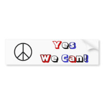 Yes We Can! bumper stickers