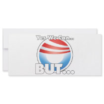 Yes We Can...BUT... Rack Card Design