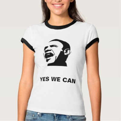 YES WE CAN - Customized T Shirt by obamahope