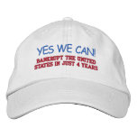 YES WE CAN! EMBROIDERED BASEBALL CAPS