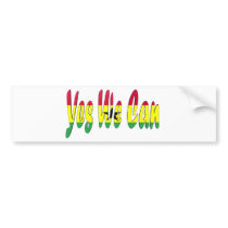Yes We Can (Ghana Flag) bumper stickers