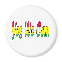 Yes We Can (Ghana Flag) magnets
