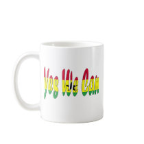Yes We Can (Ghana Flag) mugs
