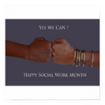 Yes We Can, Happy Social Work Month Posters