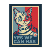 Yes We Can Has postcards