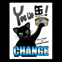 Yes we can(ned food)! postcards