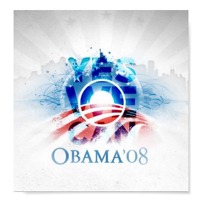 YES WE CAN - Obama '08 Poster by trentpurdy
