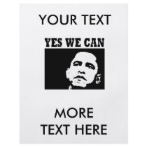Yes we can Obama 2008 flyers