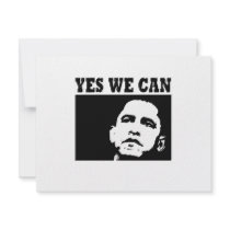 Yes we can Obama 2008 invitations by obamashirts Yes we can Obama 2008 invitations