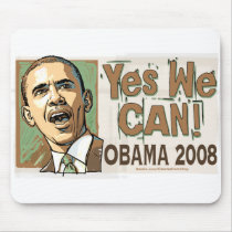 Yes We Can! Obama 2008 Mousepad 