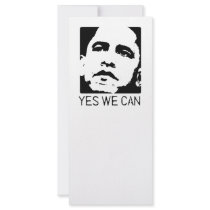 Yes we can Obama 2008 rack cards by obamashirts Yes we can Obama 2008 rack cards