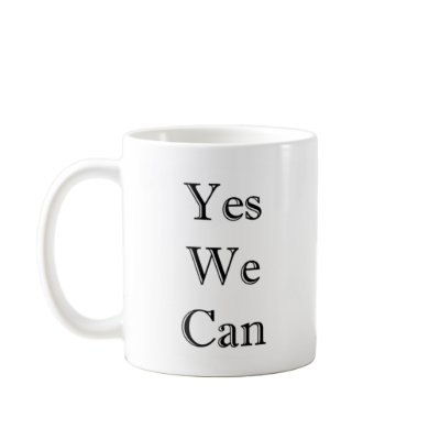 Yes We Can Obama Mug by MicroenterpriseNow
