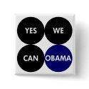 Yes We Can Obama Pin buttons by irregulargoods Yes We Can Obama Pin buttons