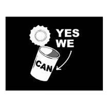 YES WE CAN OF SOUP postcards