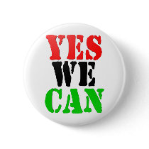 Yes We Can (Pan-African Flag) buttons