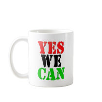 Yes We Can (Pan-African Flag) mugs