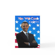 Yes We Can Party Invitation - 2009 Inauguration cards