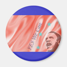 Yes We Can Refrigerator Magnets
