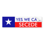 Yes We Can Secede bumpersticker