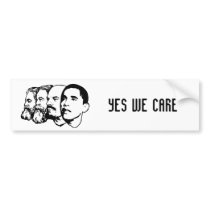 YES WE CARE bumper sticker
