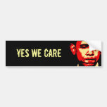 YES WE CARE bumper sticker
