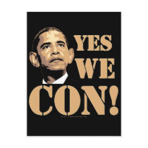 Yes we CON! postcards by rightleaning Yes we CON! postcards