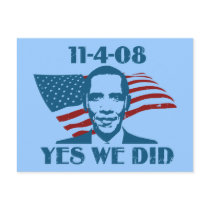 Yes We Did 11-4-08 Postcards