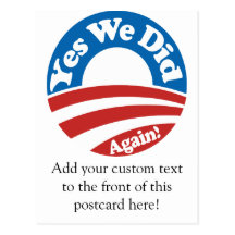 Yes We Did, Again! Postcards