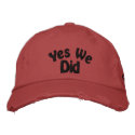 Yes We Did Arizona Cardinals NFC Football Champs embroidered hats by beverlytazangel Yes We Did Arizona Cardinals NFC Football Champs embroidered hats