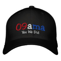 Yes We Did Barack Obama Embroidered Hat embroidered hats by yes_we_did Yes We Did Barack Obama Embroidered Hat embroidered hats
