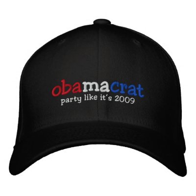 Yes We Did Barack Obama Official Party Hat Embroidered Hat by yes_we_did