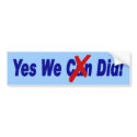 Yes We Did! Bumper Sticker bumper stickers by ObamaRama Yes We Did! Bumper Sticker bumper stickers