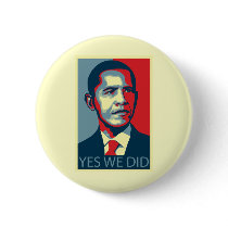 Yes We Did buttons