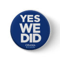 Yes We Did Button