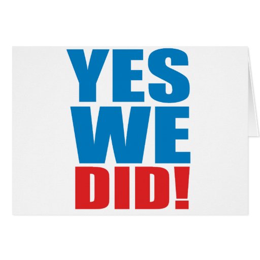 YES WE DID CARDS
