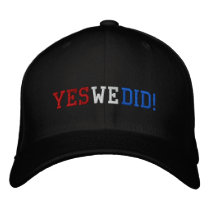 Yes We Did Embroidered Cap embroidered hats by stitchshop Yes We Did Embroidered Cap embroidered hats