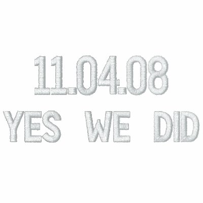 Yes We Did Embroidered Hoodie by democrattotheend