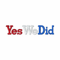Yes We Did embroidered shirts by JessicaInSeattle Yes We Did embroidered shirts