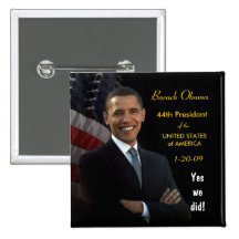 Yes We Did - Inauguration Button
