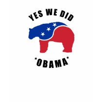 Yes We Did Obama Polar Bear Womens Shirt