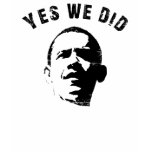 Yes We Did Obama Womens Scoop T Shirt