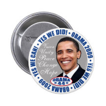 yes We Did President Obama Button