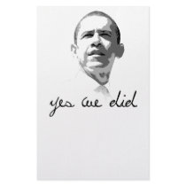 Yes we did customized stationery