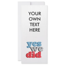Yes we did T-shirt Customized Rack Card