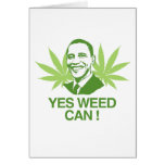 YES WEED CAN.png Greeting Cards