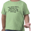 Yes, we're twins. Applaud our mother for not s... t-shirts by twinacious Yes, we're twins. Applaud our mother for not s... t-shirts