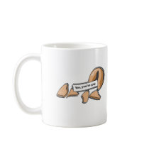 YES, YOU'RE GAY FORTUNE COOKIE mugs