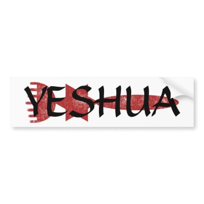 Yeshua sticker bumper sticker by SimplyUnique