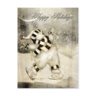 Yesterday's Snowman Postcard postcard