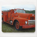 Yesteryears Old Red Firetruck Mouse Pad mousepads by JoniceC Yesteryears Old Red Firetruck Mouse Pad mousepads